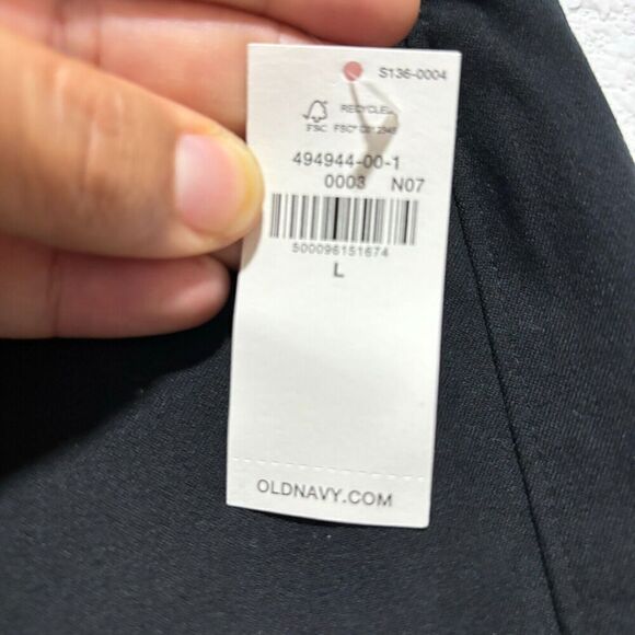 Old Navy Womens Large Wide Leg Pant High Rise Stretch Comforty‎ Black - Picture 15 of 16